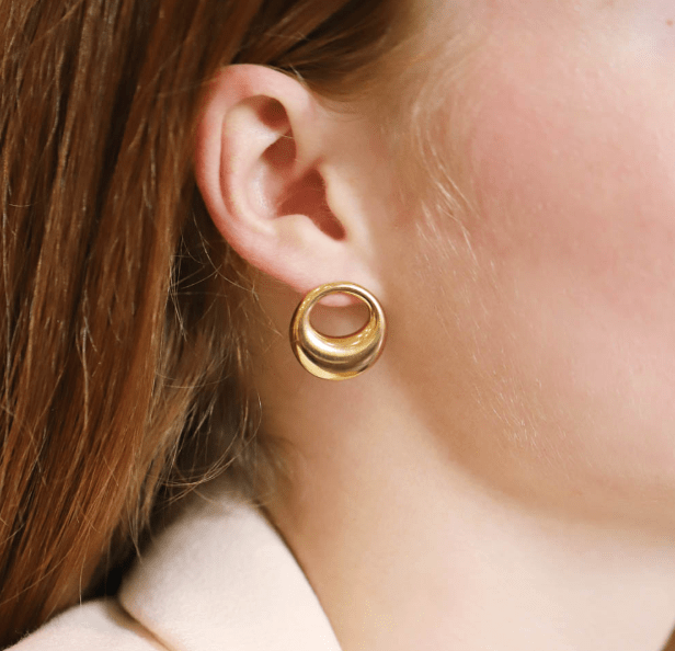 Boucles d'oreilles Eliott - acier inoxydable doré - Boutique We Are ParisLes Cléias Acier Inoxydable