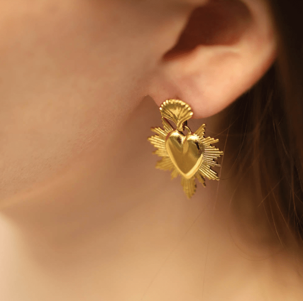 Boucles d’oreilles Ex Voto L – Les Cleias - Boutique We Are ParisLes Cléias Acier Inoxydable