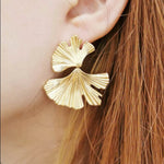 Boucles d'oreilles Ginkgo en acier inoxydable doré - Boutique We Are ParisLes Cléias Acier Inoxydable