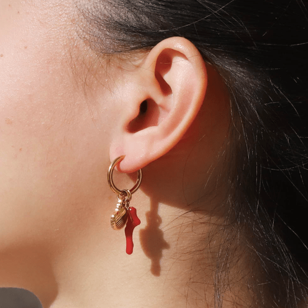 Boucles d'oreilles Marine en acier inoxydable - Boutique We Are ParisLes Cléias Acier Inoxydable