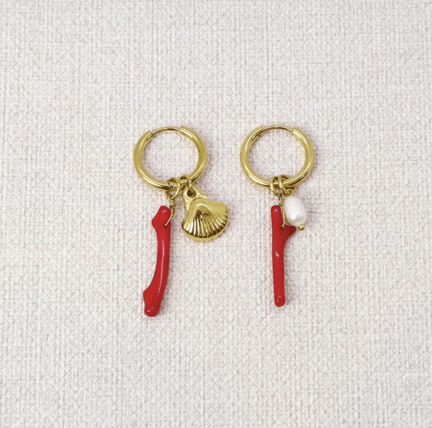 Boucles d'oreilles Marine en acier inoxydable - Boutique We Are ParisLes Cléias Acier Inoxydable
