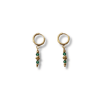 Boucles d'oreilles Maylis verte - Boutique We Are ParisLes Cléias Acier Inoxydable