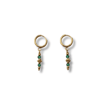 Boucles d'oreilles Maylis verte - Boutique We Are ParisLes Cléias Acier Inoxydable