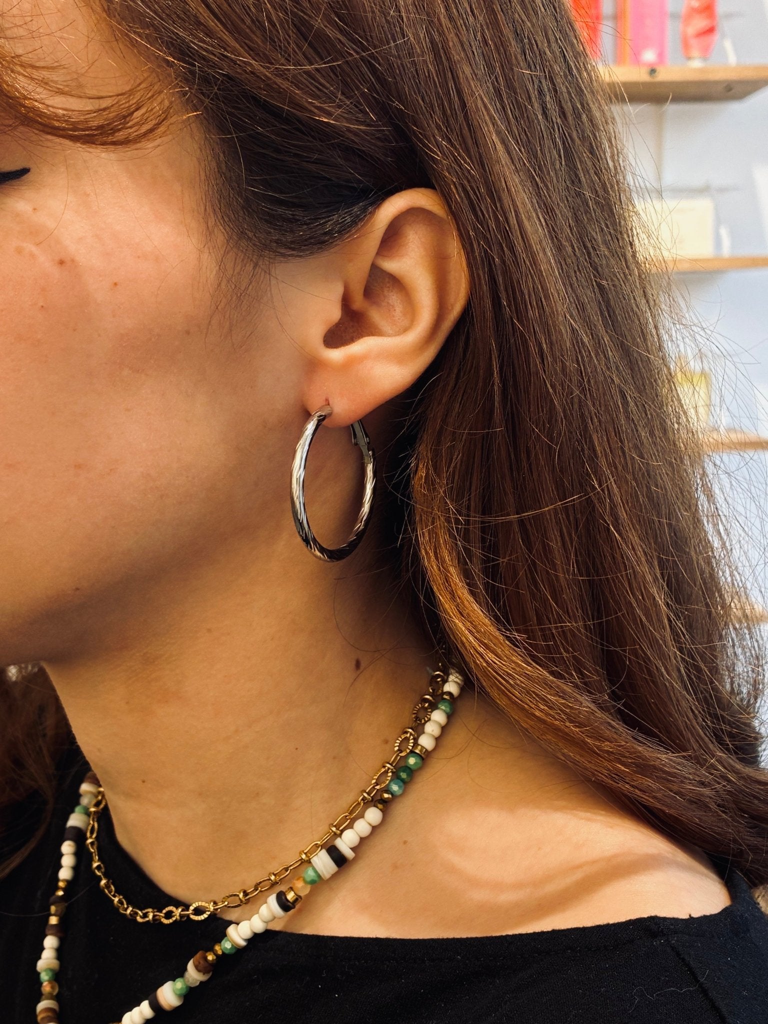 Boucles d’oreilles Orisna - Boutique We Are ParisLes Cléias Acier Inoxydable
