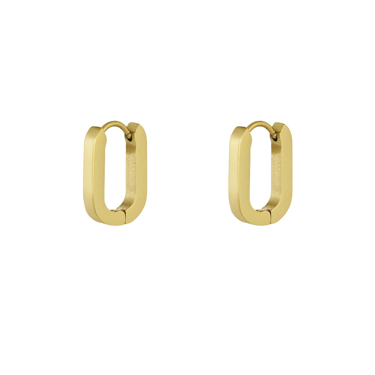 Boucles d'oreilles ovales en acier inoxydable doré Risel - 3 tailles disponibles - Boutique We Are ParisLes Cléias Acier Inoxydable