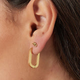 Boucles d'oreilles ovales en acier inoxydable doré Risel - 3 tailles disponibles - Boutique We Are ParisLes Cléias Acier Inoxydable