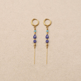 Boucles d'oreilles Phoenix bleu - Boutique We Are ParisLes Cléias Acier Inoxydable