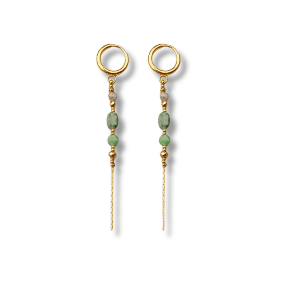 Boucles d'oreilles Phoenix VERT - Boutique We Are ParisLes Cléias Acier Inoxydable