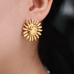 Boucles d'oreilles Soleil en acier inoxydable doré - Boutique We Are ParisLes Cléias Acier Inoxydable