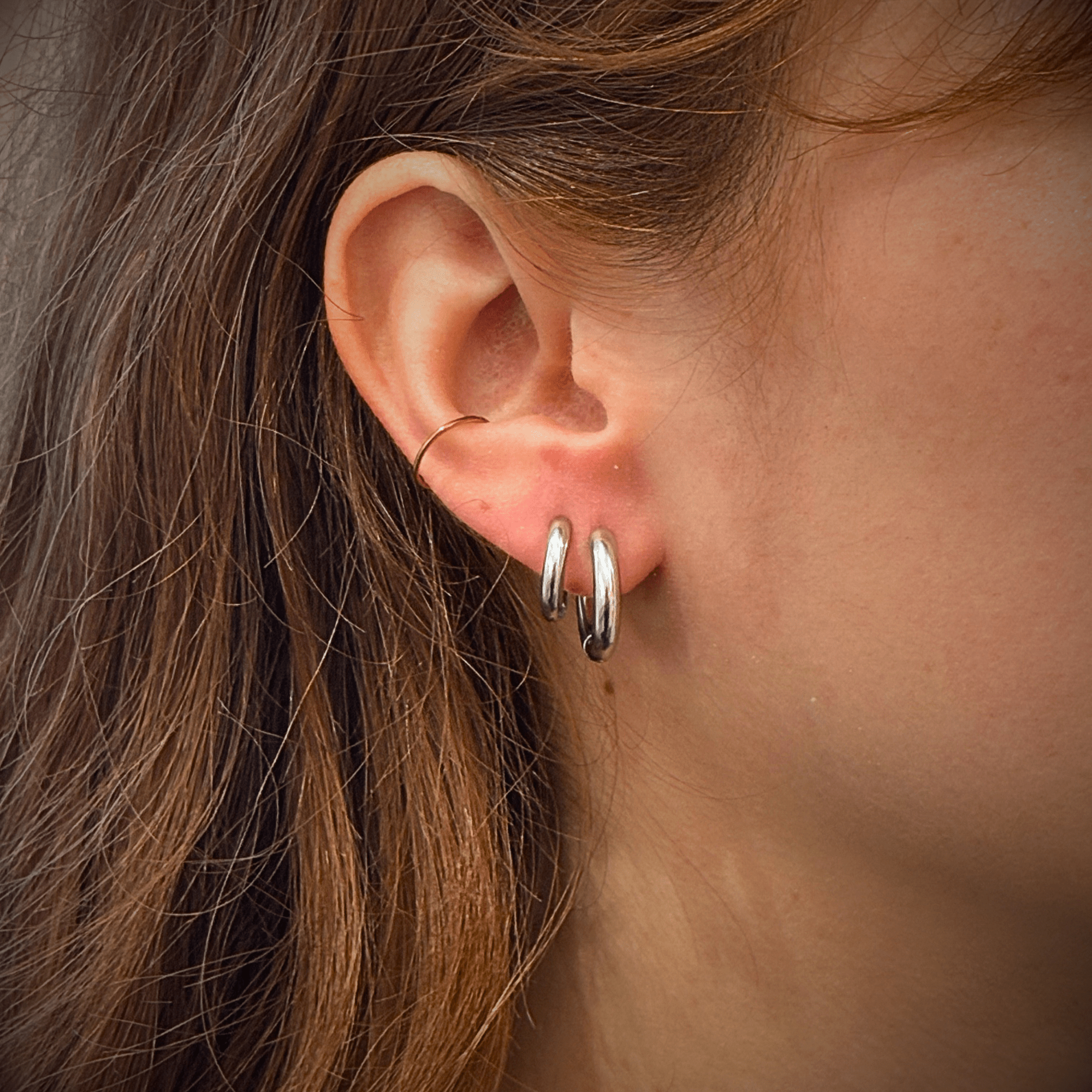 Boucles d’oreilles Tube Argenté - 2 tailles disponibles - Boutique We Are ParisLes Cléias Acier Inoxydable