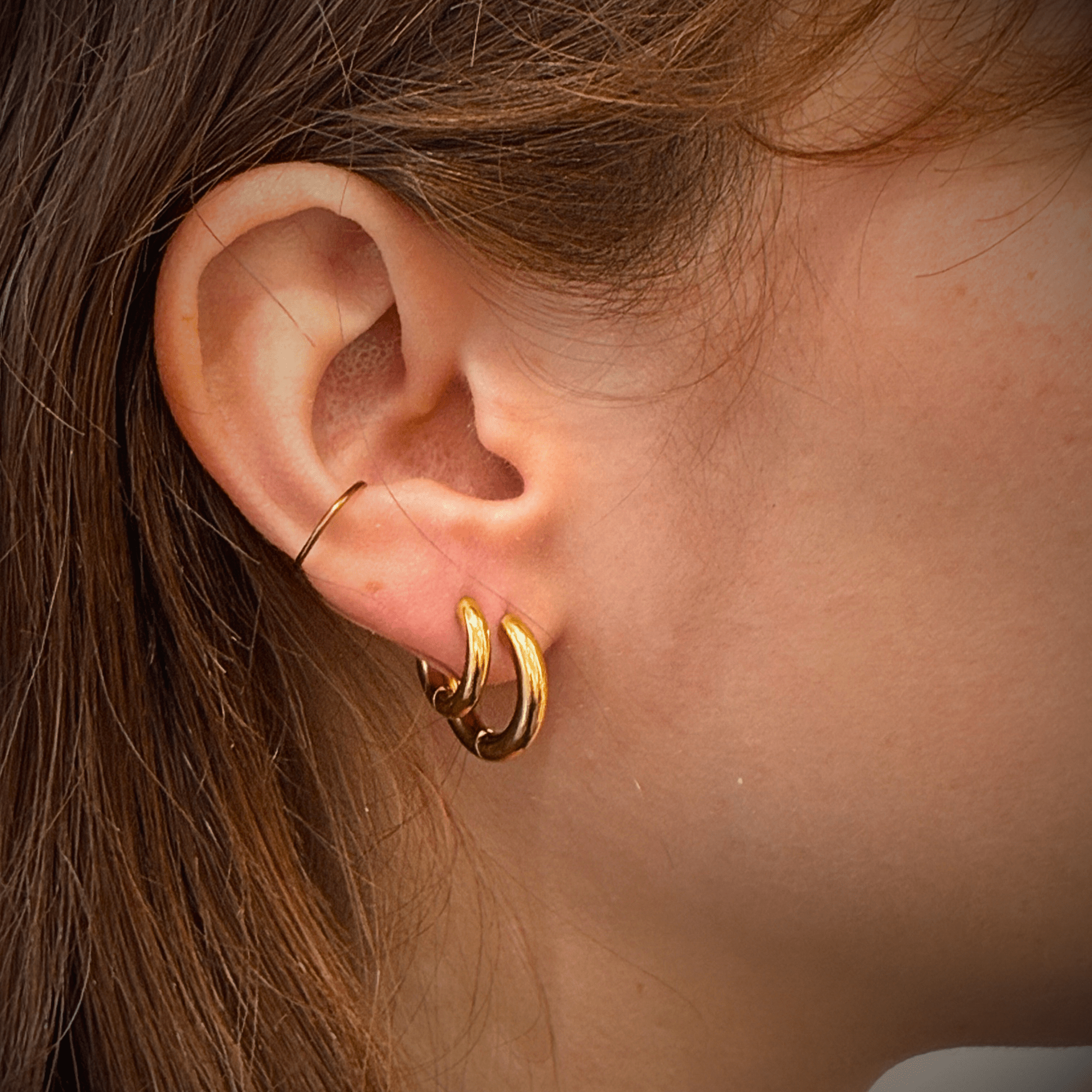 Boucles d’oreilles Tube Doré - 2 tailles disponibles - Boutique We Are ParisLes Cléias Acier Inoxydable