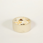 Bougie fleurie et pot en grès, parfum Fleur d'Oranger - Boutique We Are ParisMaison Séjour