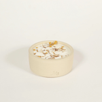 Bougie fleurie et pot en grès, parfum Frangipanier & Jasmin - Boutique We Are ParisMaison Séjour