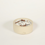Bougie fleurie et pot en grès, parfum Thé & Pain d'Épices - Boutique We Are ParisMaison Séjour