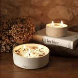 Bougie fleurie et pot en grès, parfum Thé & Pain d'Épices - Boutique We Are ParisMaison Séjour