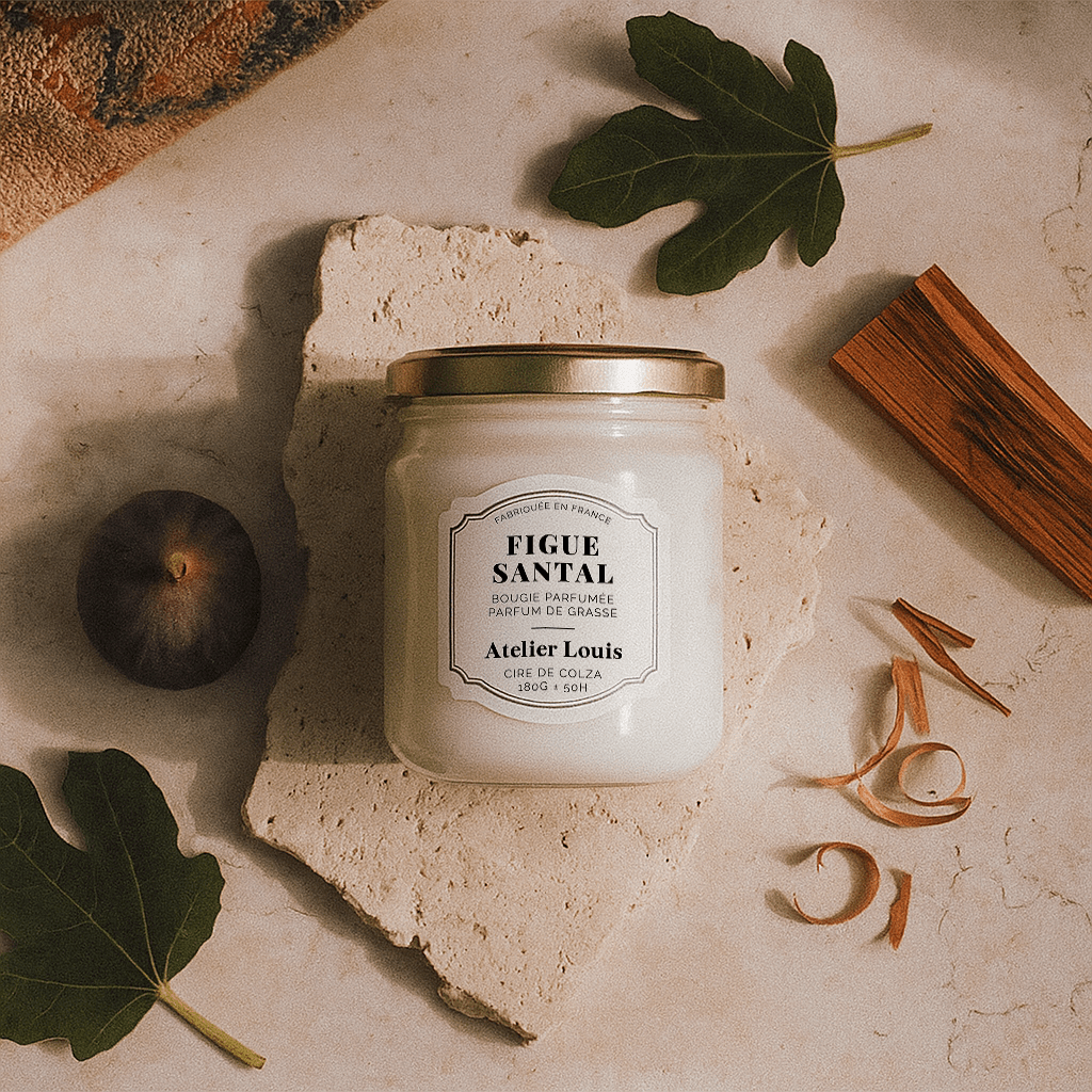 Bougie végétale parfumée à la figue et au santal - Boutique We Are ParisAtelier Louis