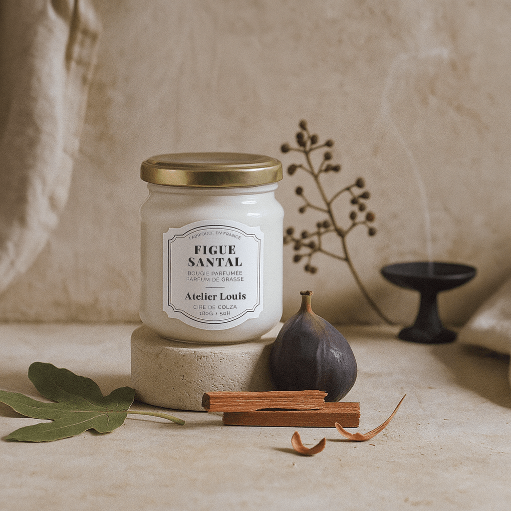 Bougie végétale parfumée à la figue et au santal - Boutique We Are ParisAtelier Louis