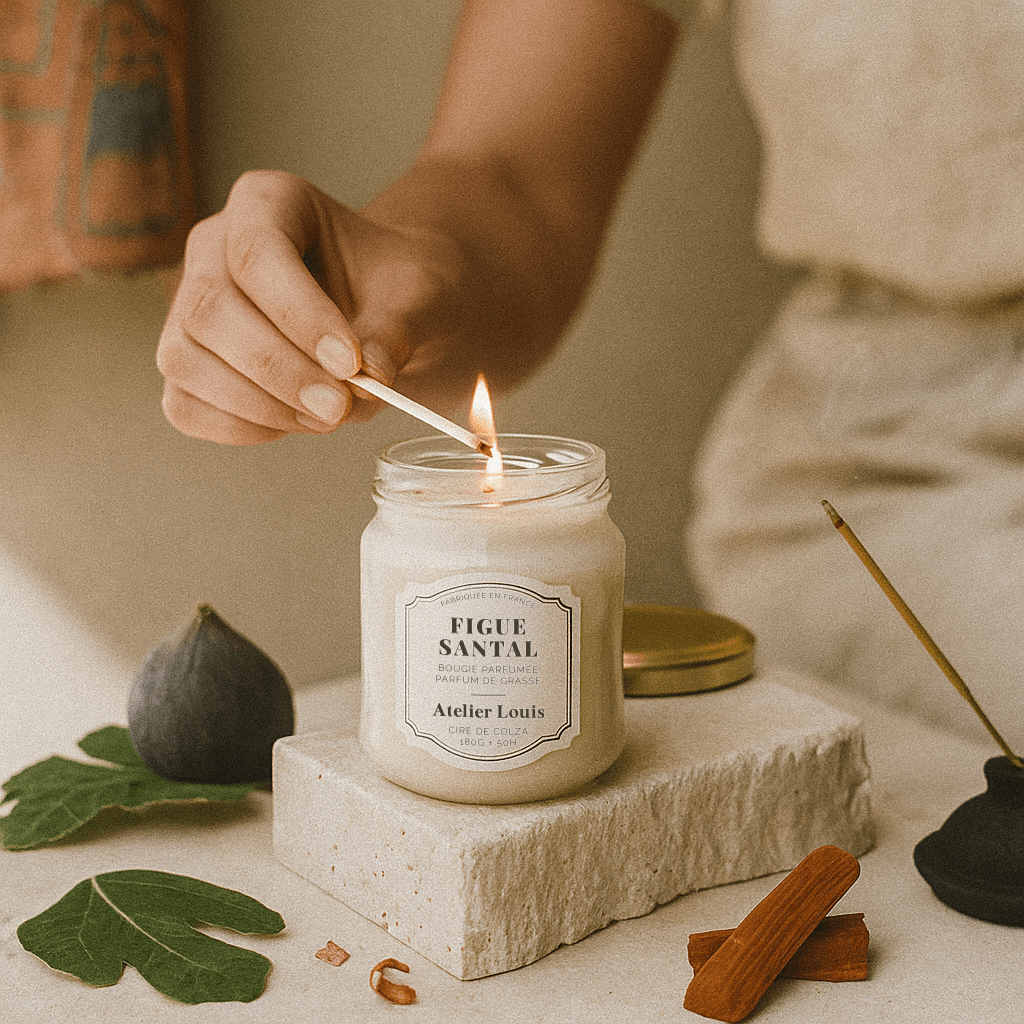 Bougie végétale parfumée à la figue et au santal - Boutique We Are ParisAtelier Louis