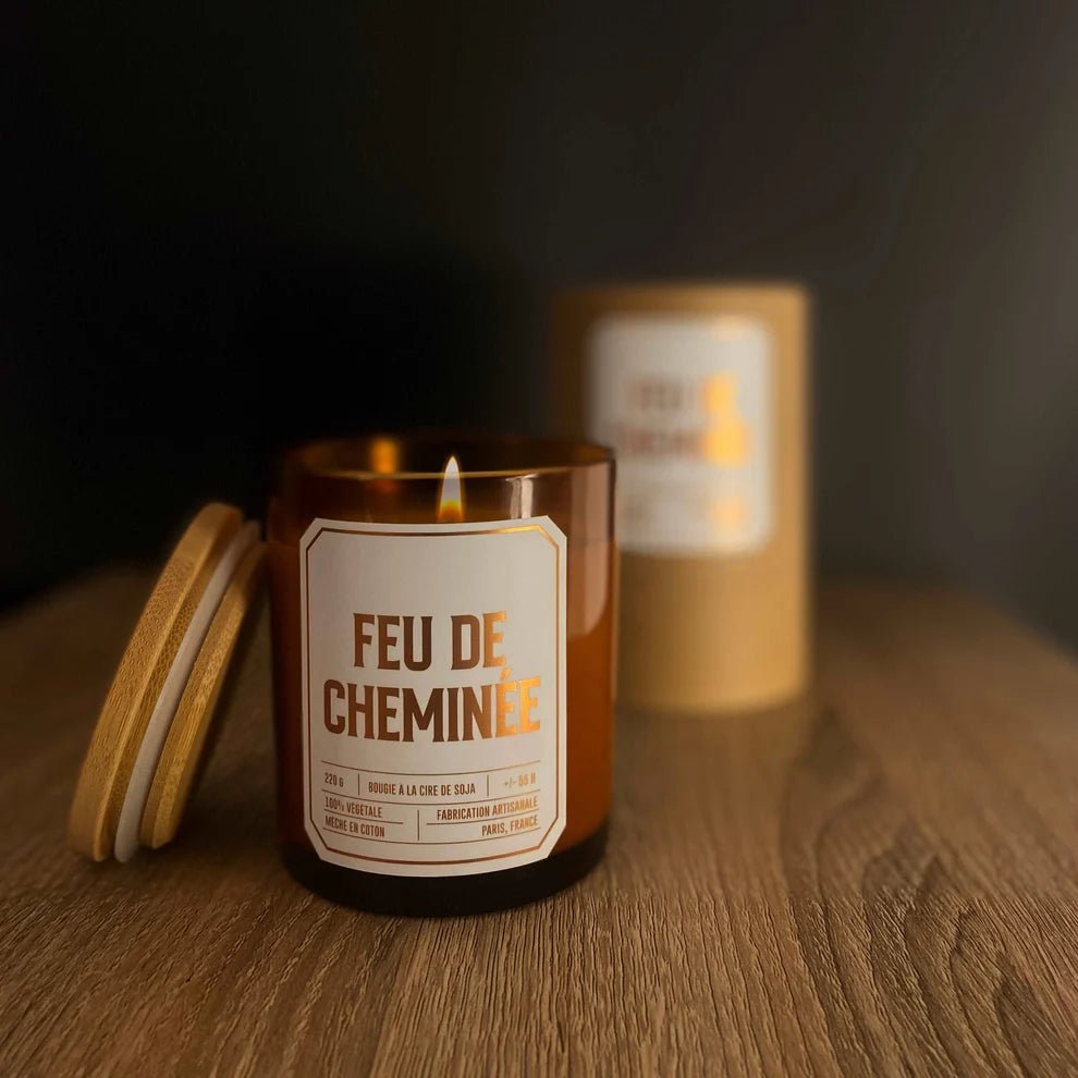 Bougie végétale parfumée Feu de Cheminée - Boutique We Are ParisOfficine Lutèce