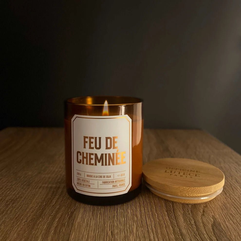 Bougie végétale parfumée Feu de Cheminée - Boutique We Are ParisOfficine Lutèce