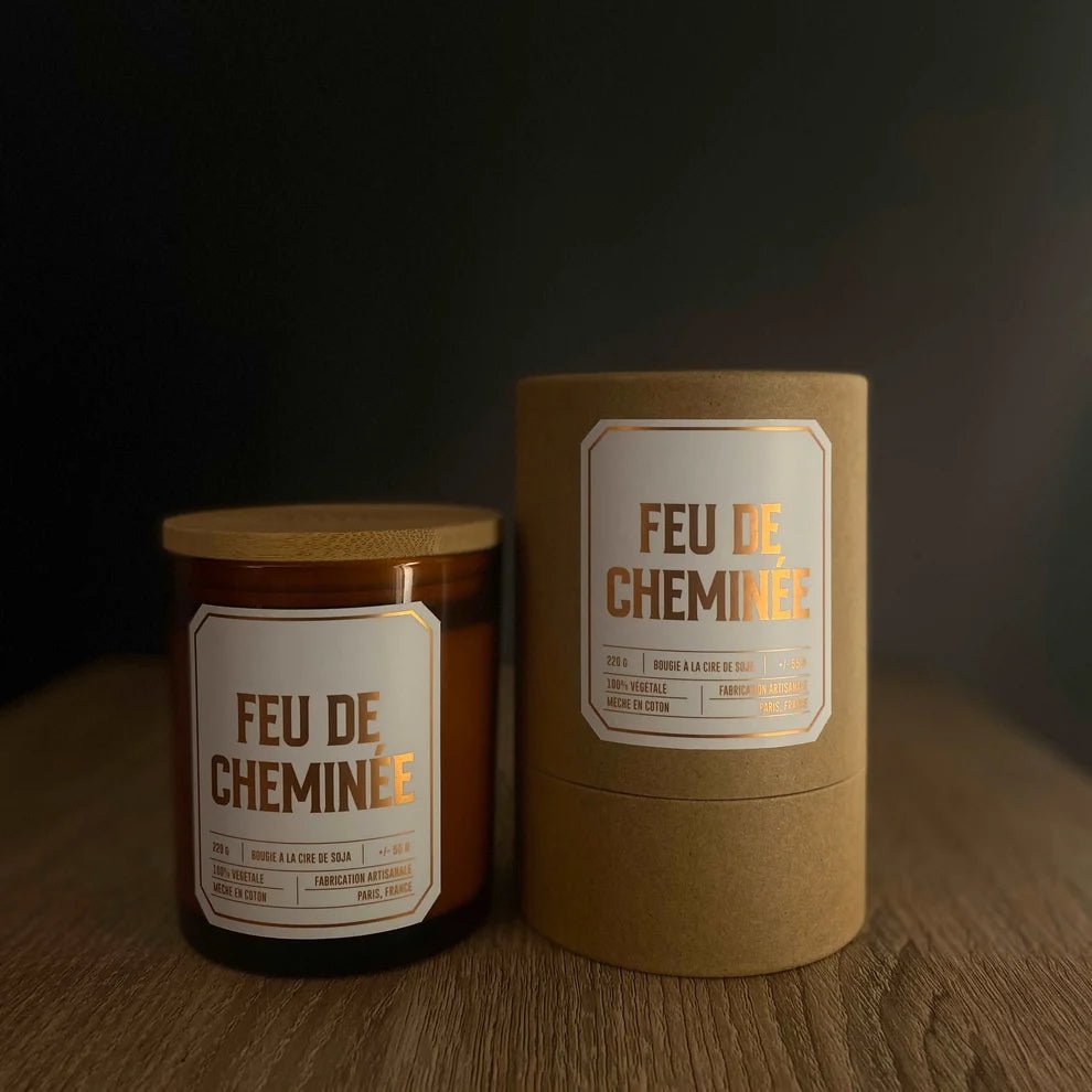 Bougie végétale parfumée Feu de Cheminée - Boutique We Are ParisOfficine Lutèce