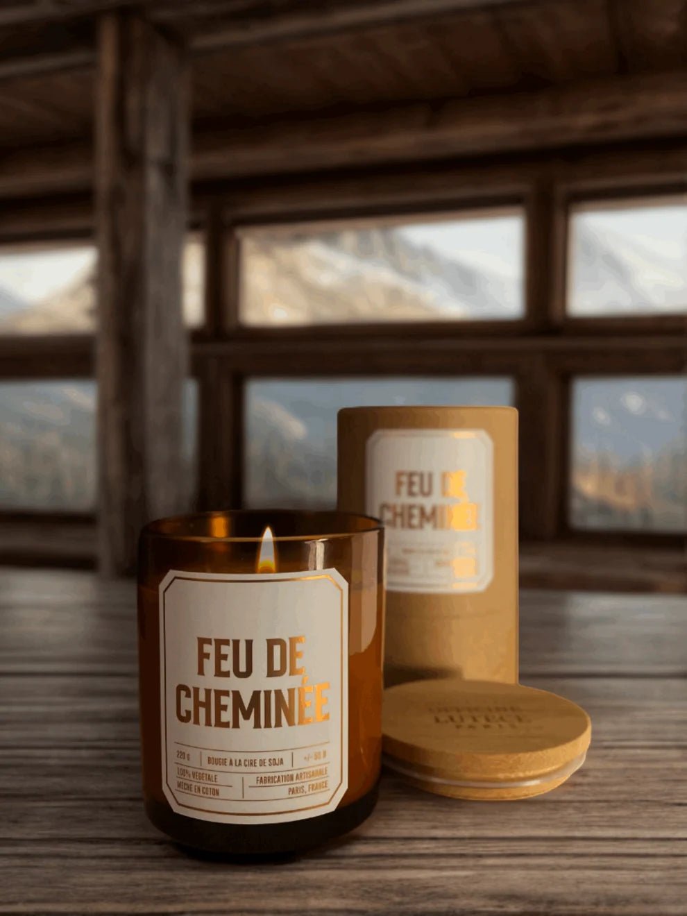 Bougie végétale parfumée Feu de Cheminée - Boutique We Are ParisOfficine Lutèce