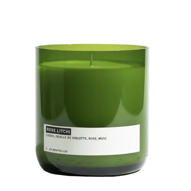 Bougie XL Rose Litchi - Boutique We Are ParisQ De Bouteilles