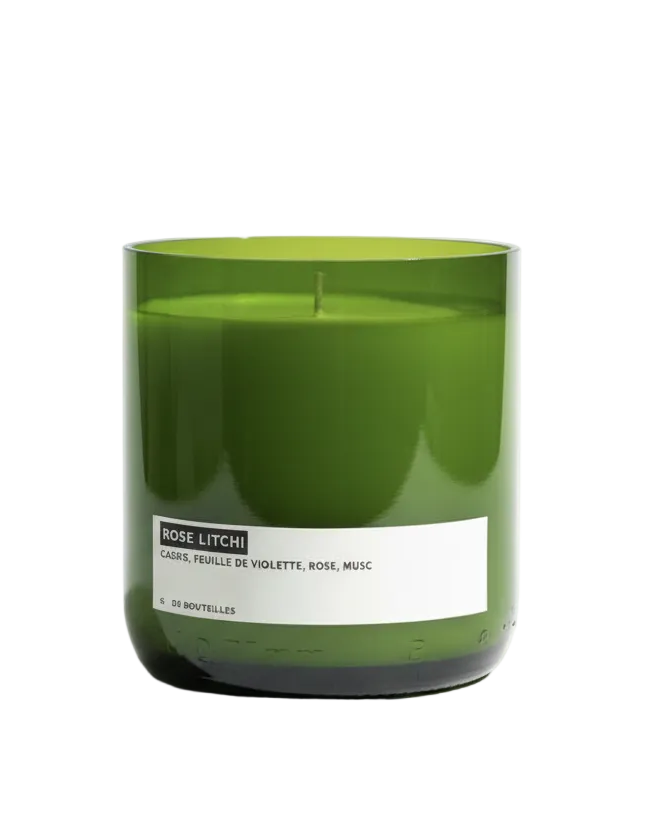 Bougie XL Rose Litchi - Boutique We Are ParisQ De Bouteilles
