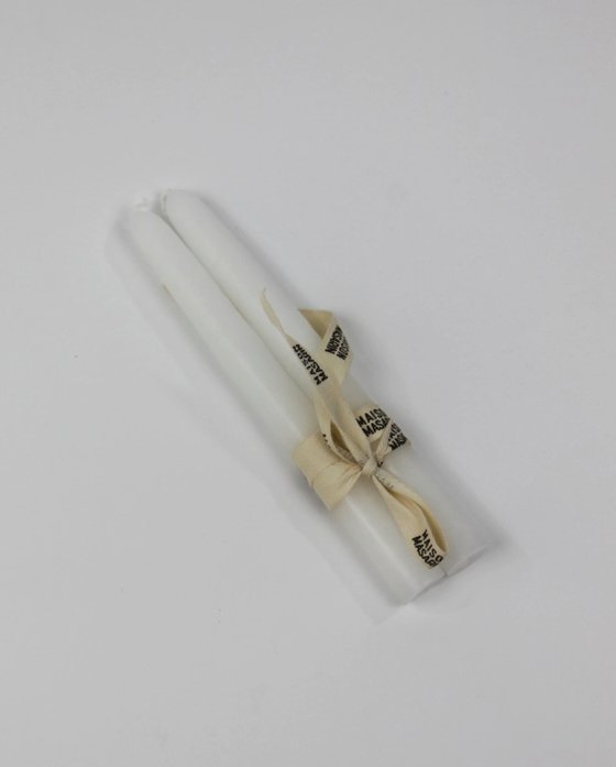 Bougies coniques artisanales Blanc - lot de 2 - Boutique We Are ParisMaison Masarin