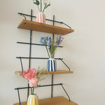 Bouquet de fleurs en papier & soliflore en céramique rayures bleues – Édition limitée mai 2025 - Boutique We Are ParisFlowrette