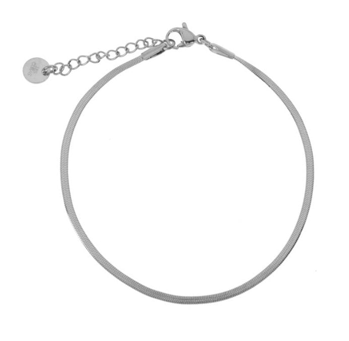 Bracelet chaîne miroir fine en acier inoxydable Nala - Boutique We Are ParisLes Cléias Acier Inoxydable