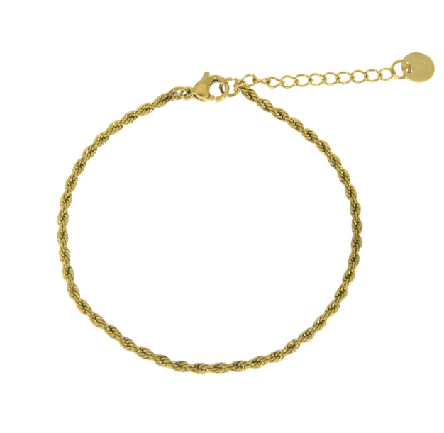 Bracelet corde souple en acier inoxydable - Boutique We Are ParisLes Cléias Acier Inoxydable