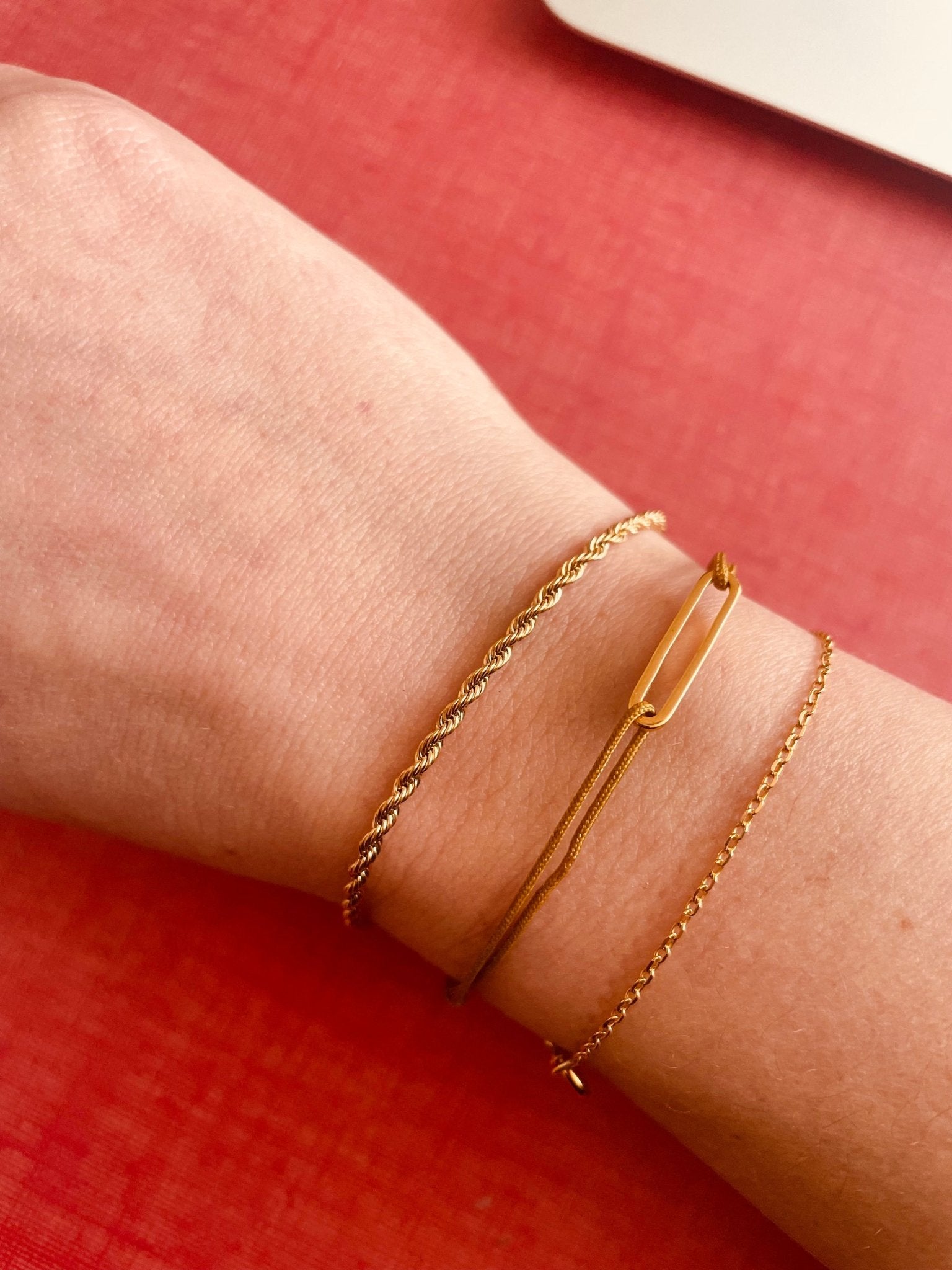 Bracelet corde souple en acier inoxydable - Boutique We Are ParisLes Cléias Acier Inoxydable