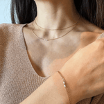 Bracelet double chaîne Elora - Boutique We Are ParisLes Cléias Acier Inoxydable