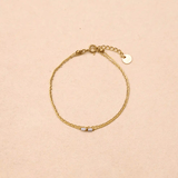 Bracelet double chaîne Elora - Boutique We Are ParisLes Cléias Acier Inoxydable