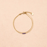 Bracelet double chaîne Elora - Boutique We Are ParisLes Cléias Acier Inoxydable