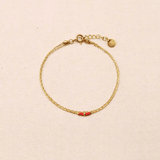 Bracelet double chaîne Elora - Boutique We Are ParisLes Cléias Acier Inoxydable