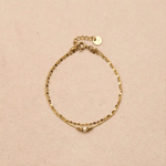 Bracelet double chaîne Zora - Boutique We Are ParisLes Cléias Acier Inoxydable