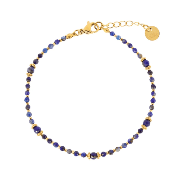 Bracelet Lapis Lazuli en acier inoxydable Laspi - Boutique We Are ParisLes Cléias Acier Inoxydable