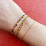 Bracelet pierres fines en acier inoxydable Madara - Boutique We Are ParisLes Cléias Acier Inoxydable