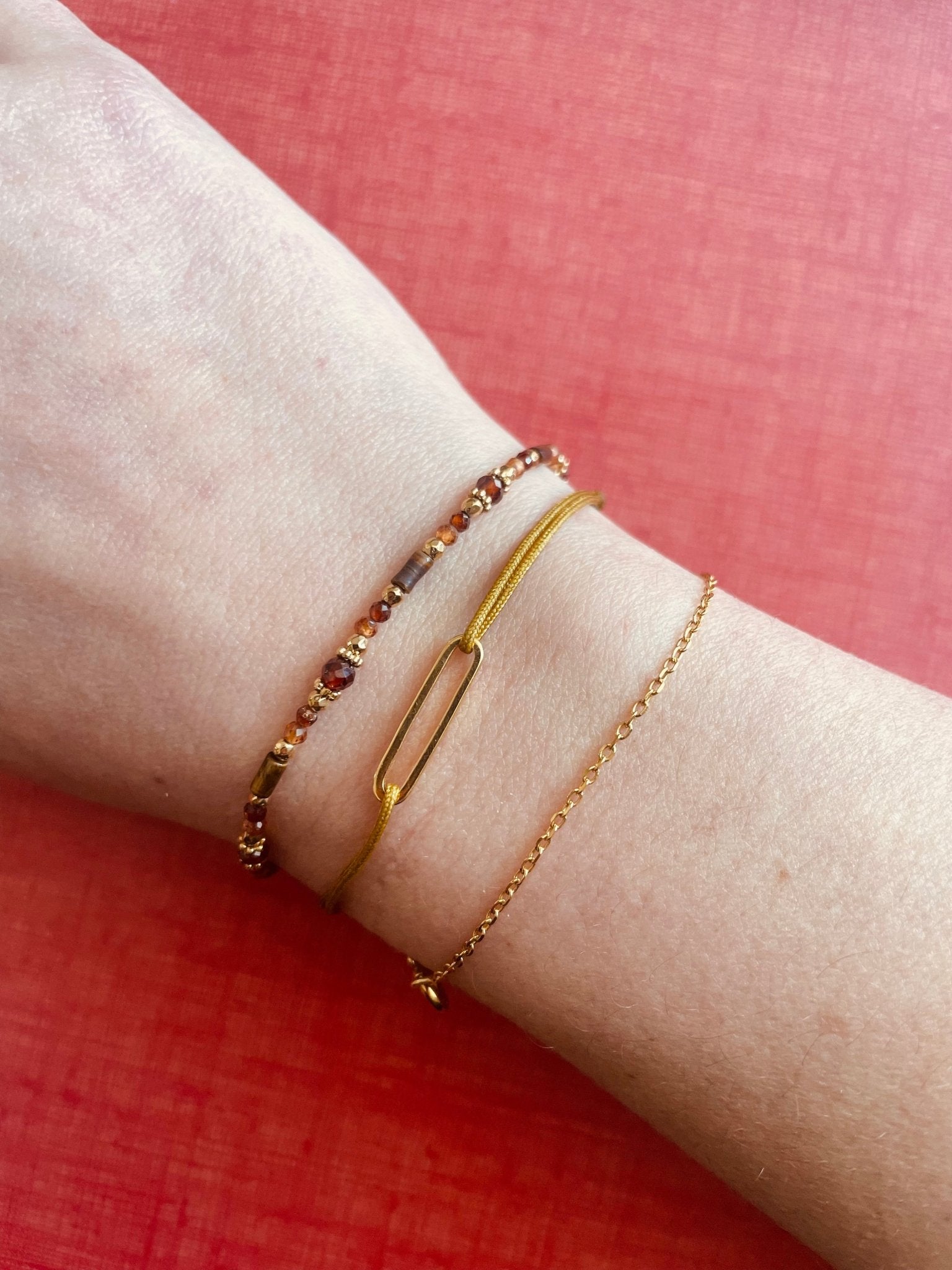 Bracelet pierres fines en acier inoxydable Madara - Boutique We Are ParisLes Cléias Acier Inoxydable