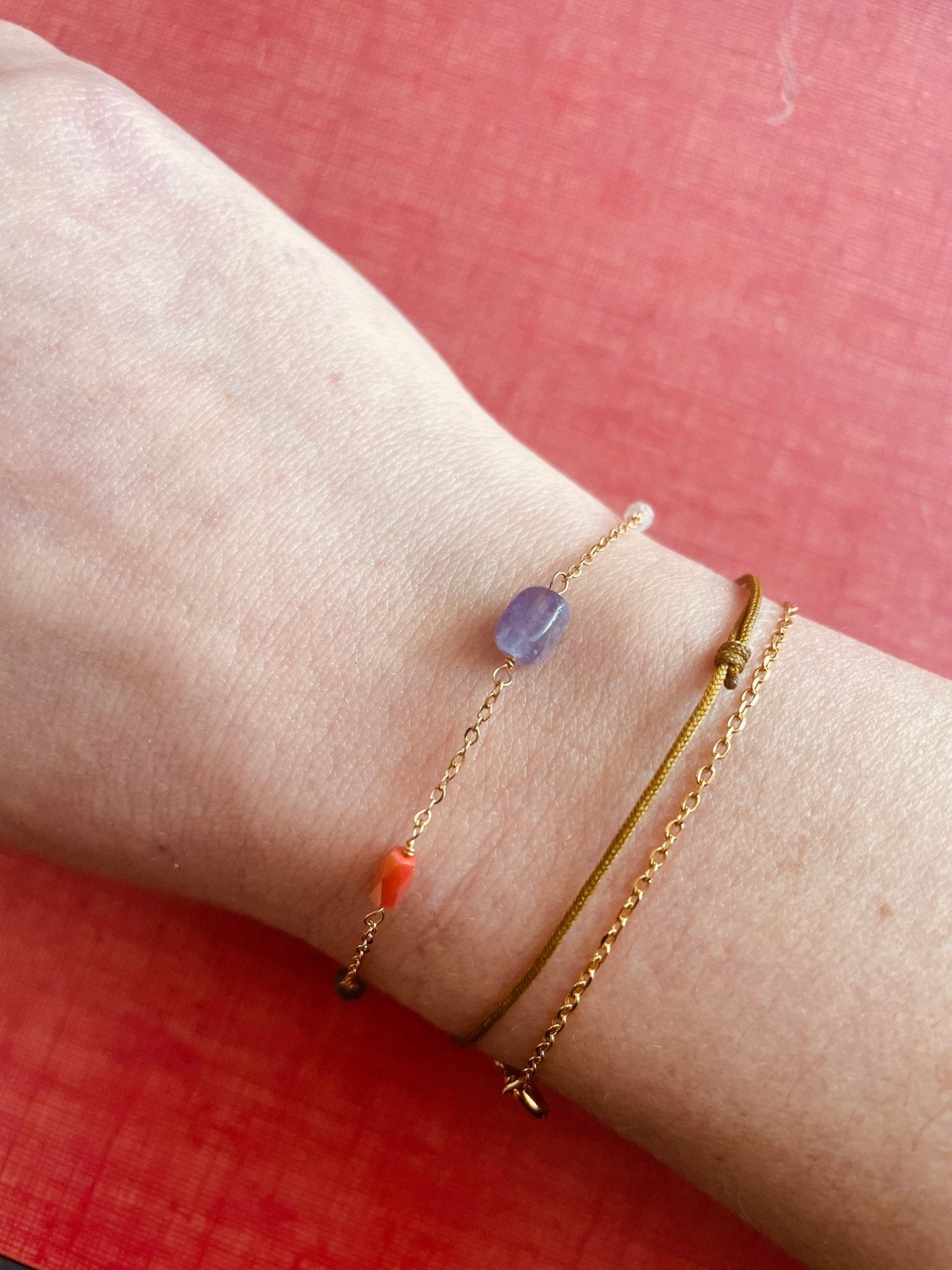 Bracelet pierres fines en acier inoxydable Prima - Boutique We Are ParisLes Cléias Acier Inoxydable