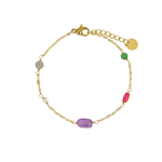 Bracelet pierres fines en acier inoxydable Prima - Boutique We Are ParisLes Cléias Acier Inoxydable