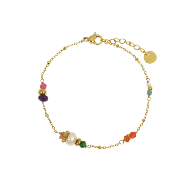 Bracelet pierres fines en acier inoxydable Primo - Boutique We Are ParisLes Cléias Acier Inoxydable