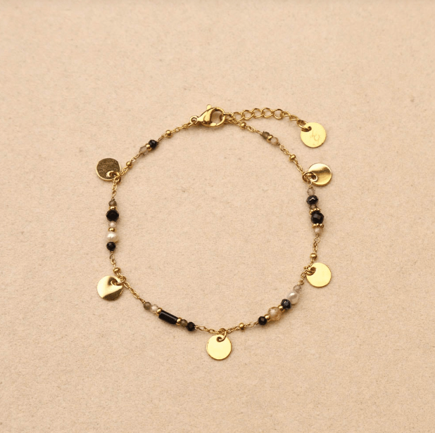 Bracelet Solaris Noir - Boutique We Are ParisLes Cléias Acier Inoxydable