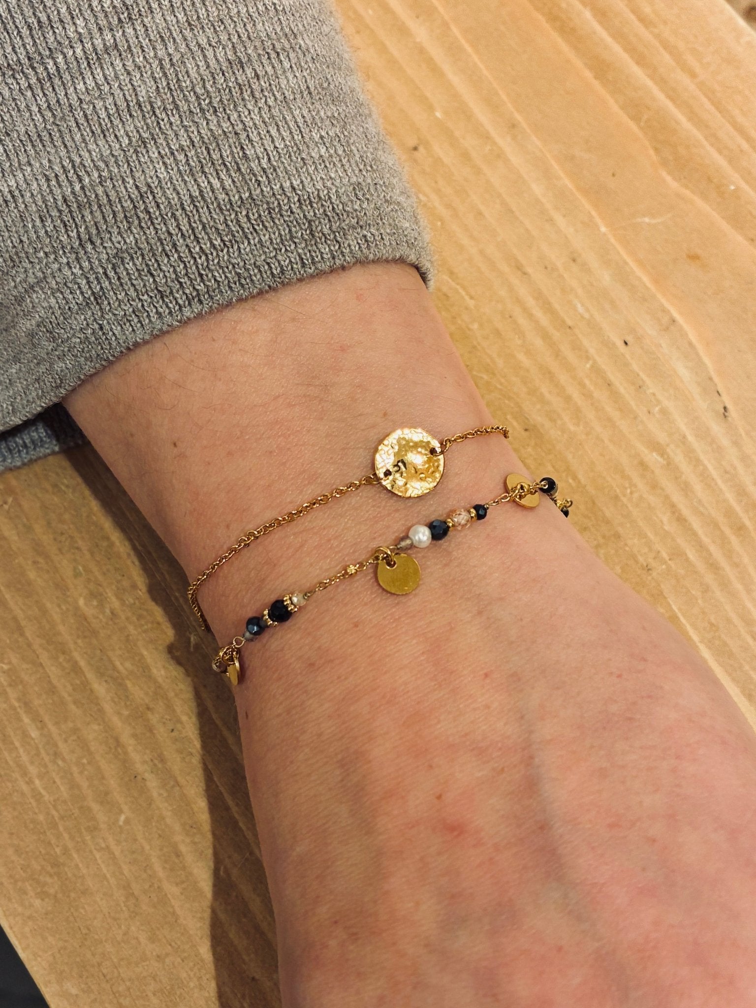 Bracelet Solaris Noir - Boutique We Are ParisLes Cléias Acier Inoxydable