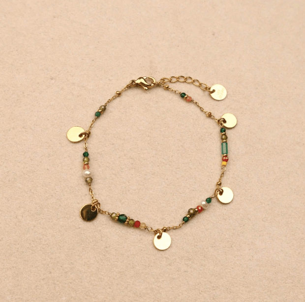 Bracelet Solaris Vert - Boutique We Are ParisLes Cléias Acier Inoxydable