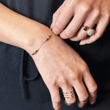 Bracelet Sophie Noir - Boutique We Are ParisLes Cléias Acier Inoxydable