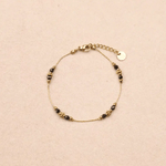 Bracelet Sophie Noir - Boutique We Are ParisLes Cléias Acier Inoxydable