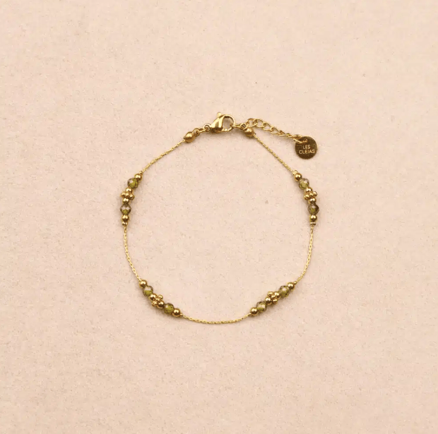 Bracelet Sophie Vert - Boutique We Are ParisLes Cléias Acier Inoxydable
